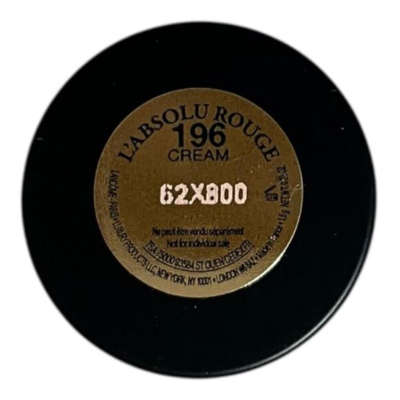 LANCOME L'Absolu Rouge Cream Lipstick #196 French Touch 0.05oz Mini Size New - Picture 4 of 6